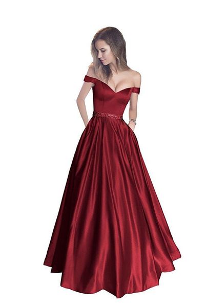 pink off shoulder beaded sash formal evening dresses women's fashion bridal gown special occasion prom bridesmaid party dresses dh4182, Black;red
pink off shoulder beaded sash formal evening dresses women's fashion bridal gown special occasion prom bridesmaid party dresses dh4182, Black;red
