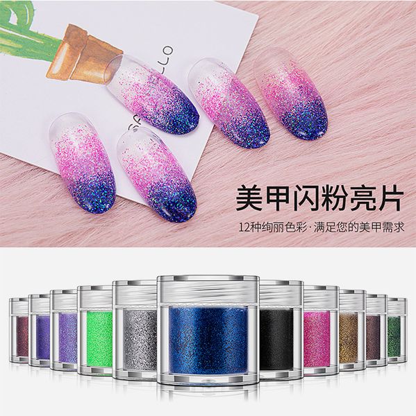 2019 new nail glitter 12 color 10g bottle nail glitter eye makeup sequi, Silver;gold
2019 new nail glitter 12 color 10g bottle nail glitter eye makeup sequi, Silver;gold