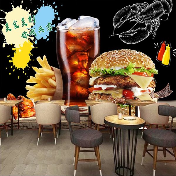 custom p wall paper self-adhesive wall sticker restaurant cafe burger shop decoration poster mural papel de parede 3d
custom p wall paper self-adhesive wall sticker restaurant cafe burger shop decoration poster mural papel de parede 3d