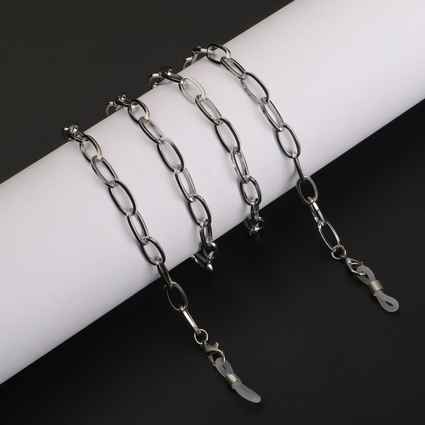 steel thick stainless steel sun non-fading color retaining anti-skid sun glasses suspension hanging chain glasses chain, Blue
steel thick stainless steel sun non-fading color retaining anti-skid sun glasses suspension hanging chain glasses chain, Blue