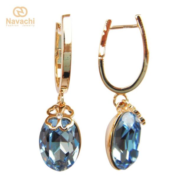navachi oval colorful crystal cubic zircon yellow gp ear hoop earrings smta2867, Golden;silver
navachi oval colorful crystal cubic zircon yellow gp ear hoop earrings smta2867, Golden;silver