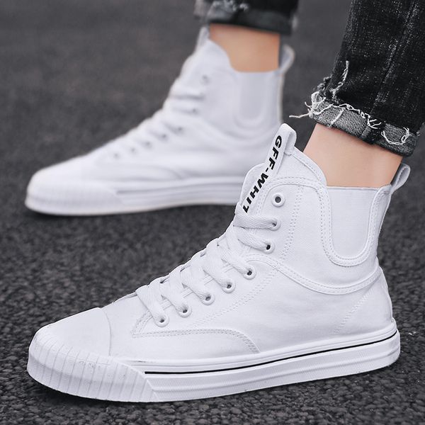 canvas shoes mens high shoes mens students fashion breathable casual shoes men daily dress rubber soft sole, Black
canvas shoes mens high shoes mens students fashion breathable casual shoes men daily dress rubber soft sole, Black