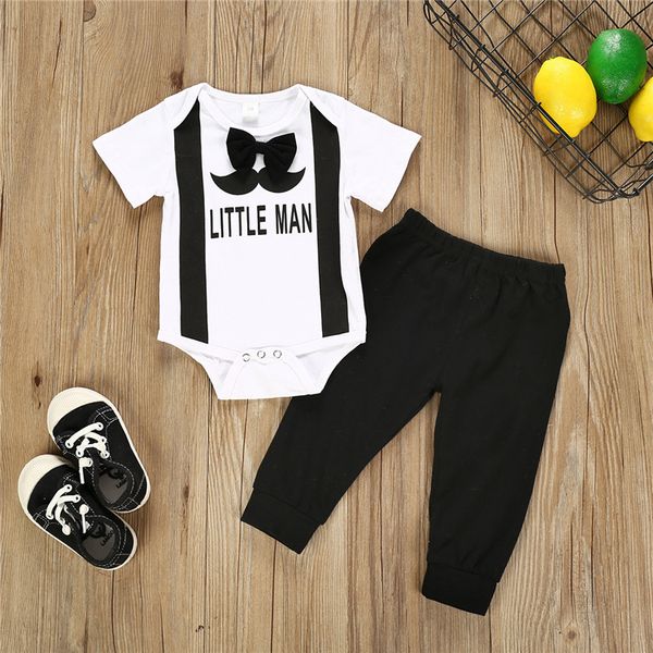 baby kids clothes set big beard printed letters bow white jumpsuits+black trousers 2 pieces sets kids designer clothes jy508
baby kids clothes set big beard printed letters bow white jumpsuits+black trousers 2 pieces sets kids designer clothes jy508