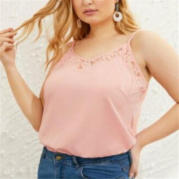 women v neck sleeveless camisole new lace large sizes tank ladies summer plain loose backless wear fashion selling, White
women v neck sleeveless camisole new lace large sizes tank ladies summer plain loose backless wear fashion selling, White