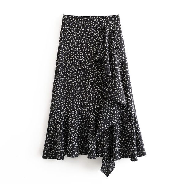 bohemian floral print midi skirt women summer split beach skirts female high waist elegant ruffle skirt faldas mujer, Black
bohemian floral print midi skirt women summer split beach skirts female high waist elegant ruffle skirt faldas mujer, Black