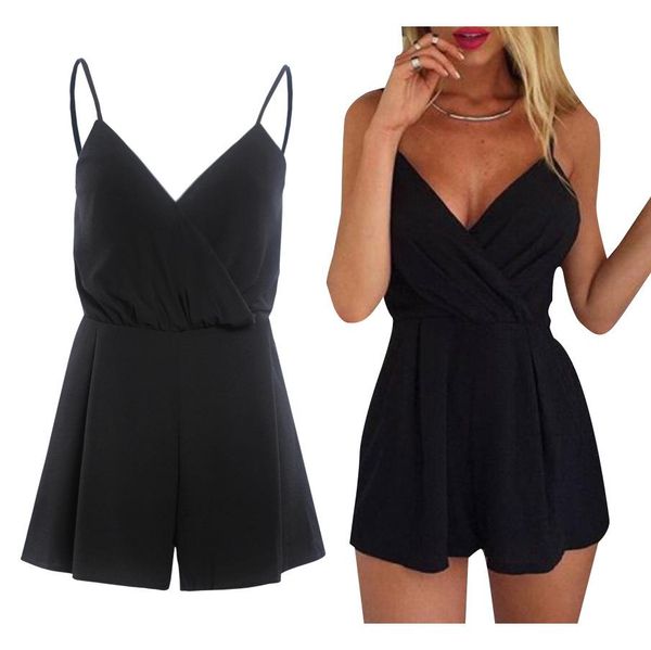 summer women v-neck rompers club solid elegant bodycon jumpsuit playsuit romper, Black;white
summer women v-neck rompers club solid elegant bodycon jumpsuit playsuit romper, Black;white