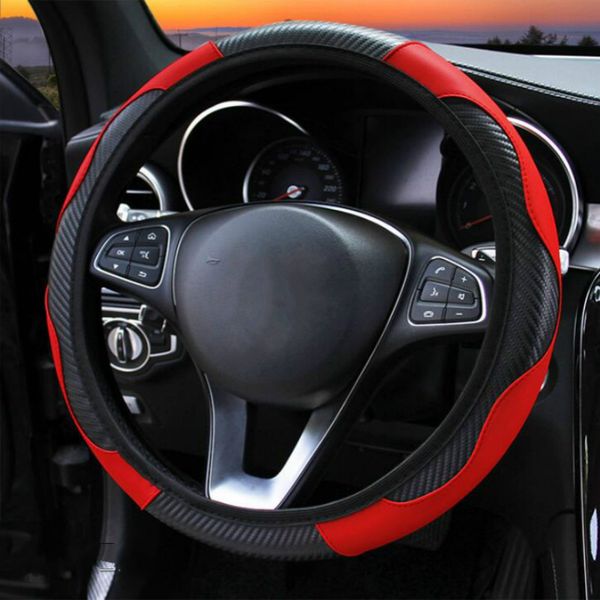 car steering wheel cover breathable anti slip pu leather steering covers suitable 37-38cm auto decoration carbon fiber
car steering wheel cover breathable anti slip pu leather steering covers suitable 37-38cm auto decoration carbon fiber