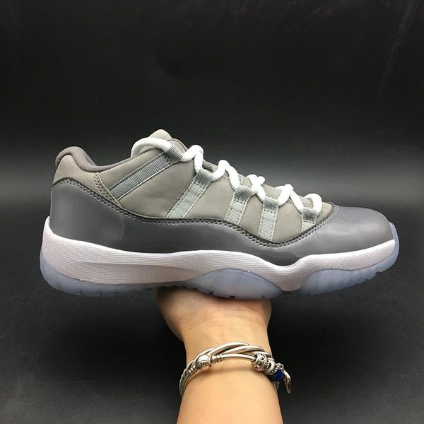 air 11 low cool grey 528895-003 11s xi white women men basketball sports shoes sneakers trainers with original box, Black;white
air 11 low cool grey 528895-003 11s xi white women men basketball sports shoes sneakers trainers with original box, Black;white