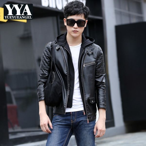new leather jacket men 2018 winter new motorcycle jacket plus size m-5xl fashion hooded collar solid mens coat male leather coat, Black
new leather jacket men 2018 winter new motorcycle jacket plus size m-5xl fashion hooded collar solid mens coat male leather coat, Black