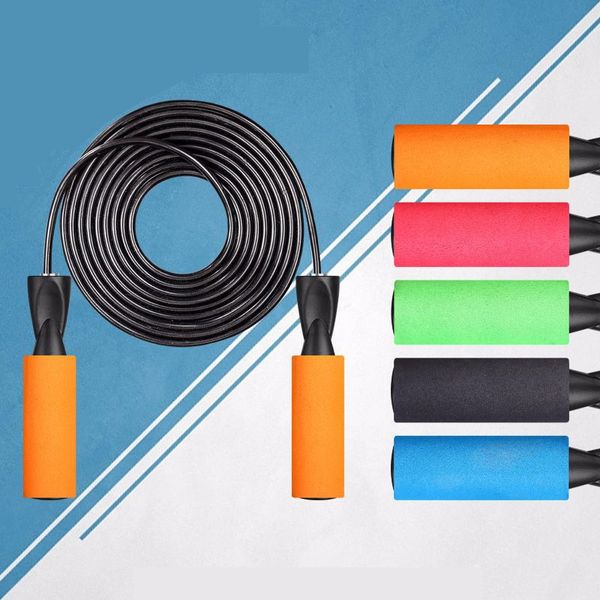 steel wire jumping rope adjustable bearing thickening skipping rope with sponge handle for fitness training workout
steel wire jumping rope adjustable bearing thickening skipping rope with sponge handle for fitness training workout