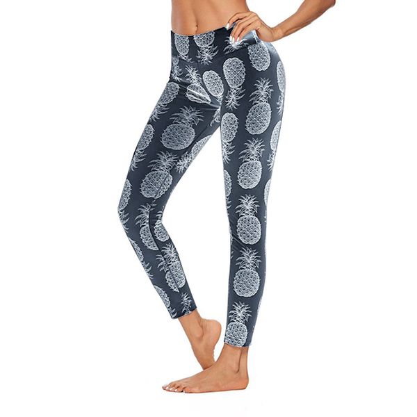 fashion pineapple printed yoga pants women's digital sports running fitness stretching slimming hip up gym tights, White;red
fashion pineapple printed yoga pants women's digital sports running fitness stretching slimming hip up gym tights, White;red