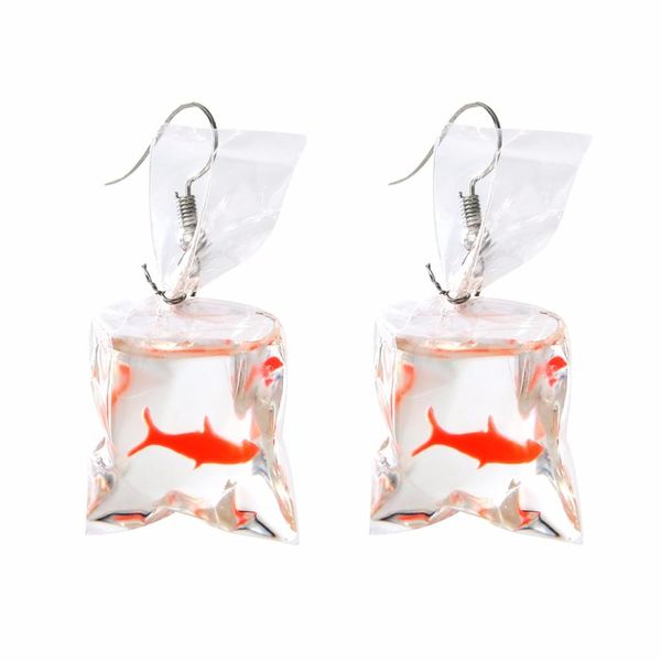 goldfish earrings transparent bag long drop earrings jewelry for women summer bohemian statement goldfish ear hook, Silver
goldfish earrings transparent bag long drop earrings jewelry for women summer bohemian statement goldfish ear hook, Silver