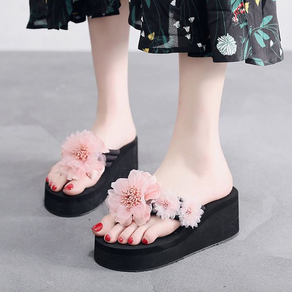 2019 women's flower slippers summer beach casual shoes bohemian style slipper mujer slides female slates outdoor flip flops, Black
2019 women's flower slippers summer beach casual shoes bohemian style slipper mujer slides female slates outdoor flip flops, Black
