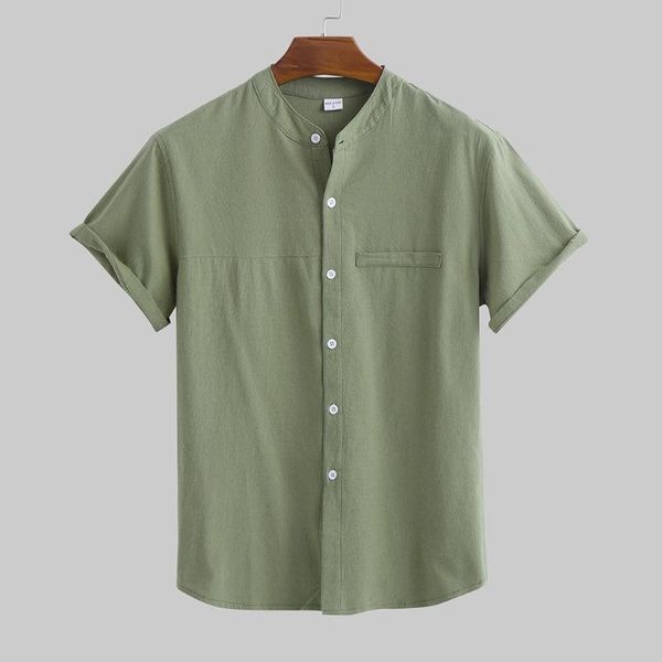 2020 new mens spring summer casual shirt short sleeve cotton linen shirts men loose collar button shirt beach wear chemise homme, White;black
2020 new mens spring summer casual shirt short sleeve cotton linen shirts men loose collar button shirt beach wear chemise homme, White;black