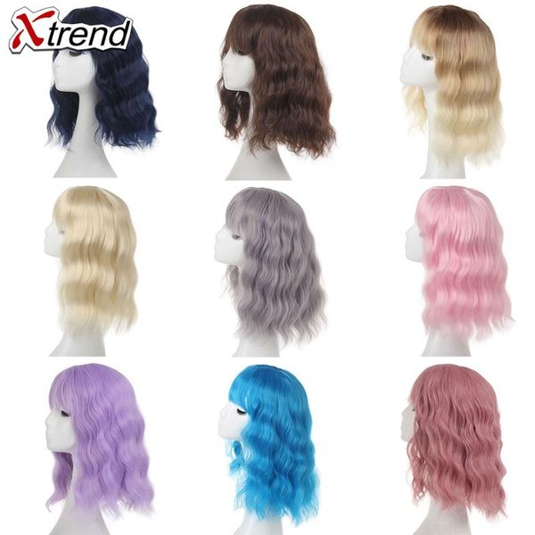 synthetic wigs xtrend natural wave wig with bands short bob for women brown pink blonde grey pruple blue orange ombre cosplay, Black
synthetic wigs xtrend natural wave wig with bands short bob for women brown pink blonde grey pruple blue orange ombre cosplay, Black