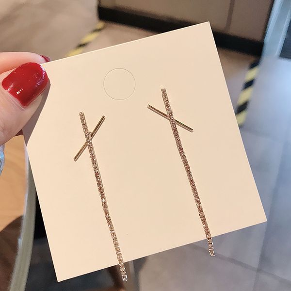 south korea long temperament net red earrings female new tide show face thin design french earrings, Silver
south korea long temperament net red earrings female new tide show face thin design french earrings, Silver
