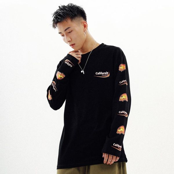 t-shirt men autumn and winter tide brand arm printing long sleeve t blood cotton loose letter taste thin section sweatshirt new style, Black
t-shirt men autumn and winter tide brand arm printing long sleeve t blood cotton loose letter taste thin section sweatshirt new style, Black