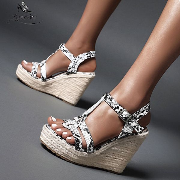 sgesvier 2020 new arrival women sandals fashion snake platform bukcle ladies shoes summer wedges party shoes black brown white
sgesvier 2020 new arrival women sandals fashion snake platform bukcle ladies shoes summer wedges party shoes black brown white
