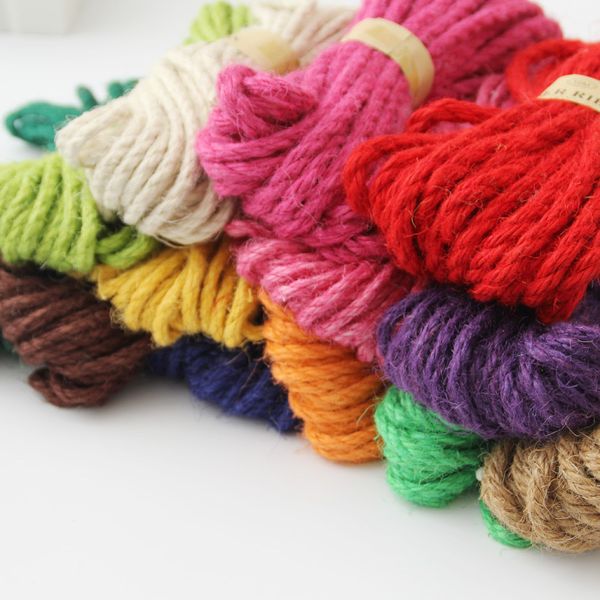 yarn 10m/lot colorful jute 6mm cotton cord twisted rope high tenacity textile craft woven string home decoration supplies, Black;white
yarn 10m/lot colorful jute 6mm cotton cord twisted rope high tenacity textile craft woven string home decoration supplies, Black;white