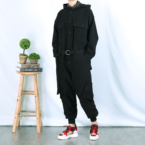 trendy men's jumpsuits men and women loose jumpsuits hooded hip hop men's trousers singer cosutmes, Black
trendy men's jumpsuits men and women loose jumpsuits hooded hip hop men's trousers singer cosutmes, Black