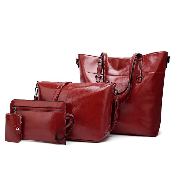 2020 spring new women's bag solid color fashion oil wax leather daughter bag european and american simple handbag shoulder
2020 spring new women's bag solid color fashion oil wax leather daughter bag european and american simple handbag shoulder