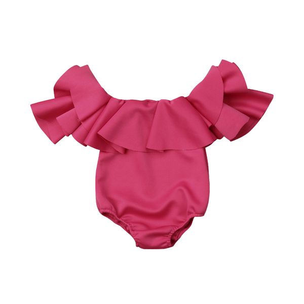 Cute Summer Infant Newborn Baby Girl Ruffle Romper Princess Off Shoulder Solid Jumpsuit Summer Girls Costumes
Cute Summer Infant Newborn Baby Girl Ruffle Romper Princess Off Shoulder Solid Jumpsuit Summer Girls Costumes