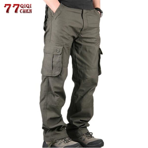 cargo pants men casual multi pockets plus size 44 tactical pants men overalls army straight slacks cotton trousers, Black 
cargo pants men casual multi pockets plus size 44 tactical pants men overalls army straight slacks cotton trousers, Black