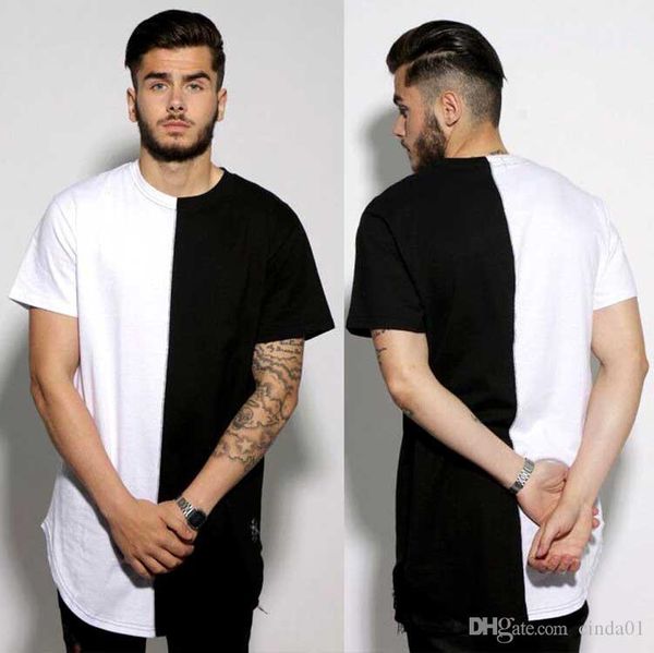 мужские щитовые контрастность цвет tshirt high street с коротким рукавом топы летняя мужской hip hop crew neck тис бесплатная доставка, White;black 
мужские щитовые контрастность цвет tshirt high street с коротким рукавом топы летняя мужской hip hop crew neck тис бесплатная доставка, White;black