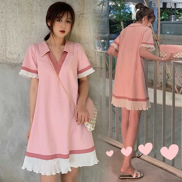new summer polov collar loose pregnant women dress pregnant women foreign mother skirt Â, White
new summer polov collar loose pregnant women dress pregnant women foreign mother skirt Â, White