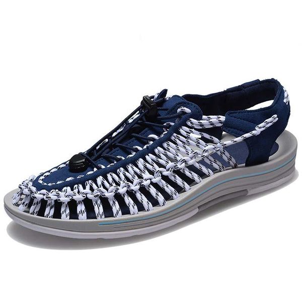 fashion men's sandals summer handmade weave elastic casual men sneakers comfortable soft design male outdoor beach slippers, Black
fashion men's sandals summer handmade weave elastic casual men sneakers comfortable soft design male outdoor beach slippers, Black