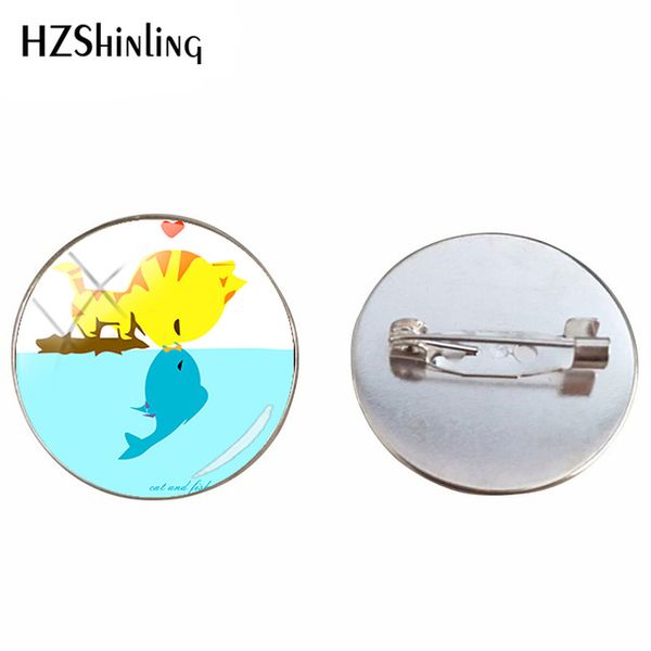 2019 new sweet style cute cartoon kittens broonch pin glass dome little cat love fish patterns jewelry pins for women girls, Gray
2019 new sweet style cute cartoon kittens broonch pin glass dome little cat love fish patterns jewelry pins for women girls, Gray