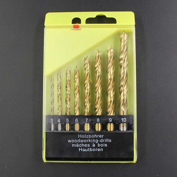 titanium woodworking three-tipped drilling bit set wood material wood drilling tool clear edge carpentry drill 8 pieces 3-10 mm
titanium woodworking three-tipped drilling bit set wood material wood drilling tool clear edge carpentry drill 8 pieces 3-10 mm