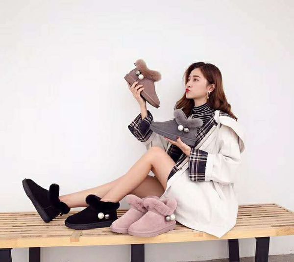 round toe winter boots genuine leather fur shoes booties ladies lace up low heels booties boots-women australia 2020 mid calf, Black
round toe winter boots genuine leather fur shoes booties ladies lace up low heels booties boots-women australia 2020 mid calf, Black