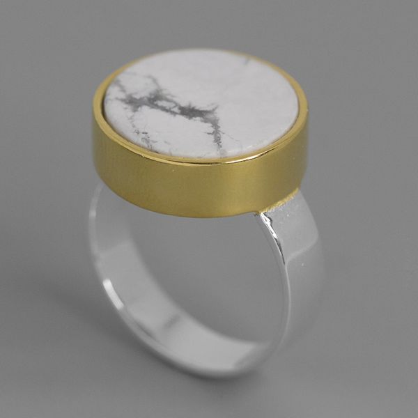 inature ol lady 925 sterling silver fashion simple white marble stone rings for women adjustable ring sh190721, Slivery;golden
inature ol lady 925 sterling silver fashion simple white marble stone rings for women adjustable ring sh190721, Slivery;golden