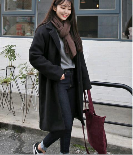 female autumn winter cotton blend coat female student long sleeve 2019 new korean style popular coat, Black
female autumn winter cotton blend coat female student long sleeve 2019 new korean style popular coat, Black