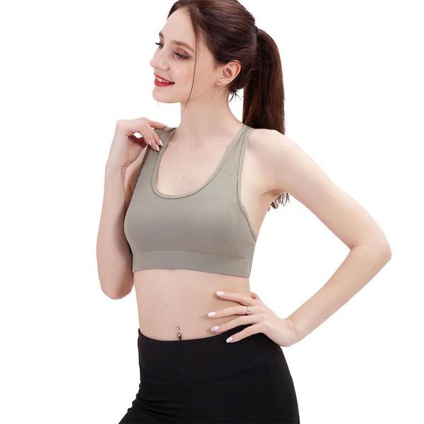 дышащие упругие спорт bras потливость сплошной цвет женский brassiere йога фитнес crop топы спортивная одежда аксессуары, White;black 
дышащие упругие спорт bras потливость сплошной цвет женский brassiere йога фитнес crop топы спортивная одежда аксессуары, White;black
