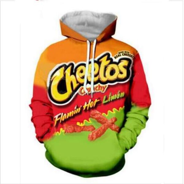 cheetos hoodies men women long sleeve all over printed pullover hoody casual 3d sweatshirt plus size lms029, Black 
cheetos hoodies men women long sleeve all over printed pullover hoody casual 3d sweatshirt plus size lms029, Black