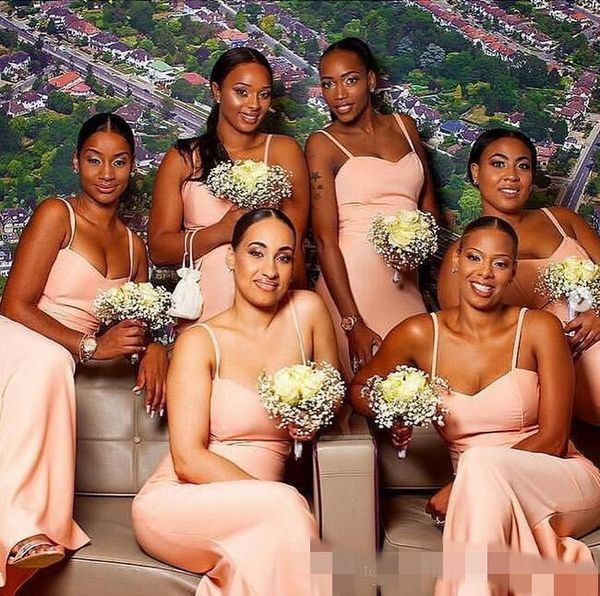 2020 bridesmaid dresses spaghetti straps chiffon mermaid floor length custom made maid of honor gown beach wedding guest formal wear, White;pink
2020 bridesmaid dresses spaghetti straps chiffon mermaid floor length custom made maid of honor gown beach wedding guest formal wear, White;pink