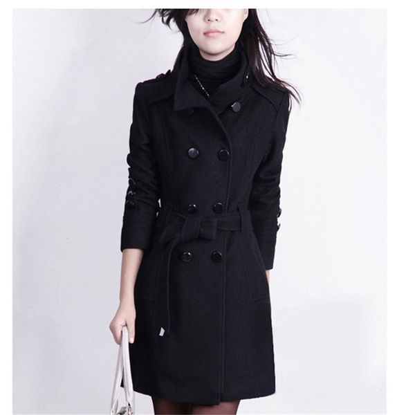 eyes spring women wool long coats office fashion sashes bodycon black plus size coat 2018
eyes spring women wool long coats office fashion sashes bodycon black plus size coat 2018