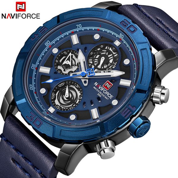 naviforce men's leather fashion watch men's multi-function quartz watch casual sports waterproof r, Slivery;brown
naviforce men's leather fashion watch men's multi-function quartz watch casual sports waterproof r, Slivery;brown