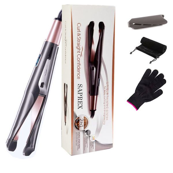 twist 2 in 1 hair straightener curler ceramic coated plates hair straightening curling flat iron hair wave crimper tong with lcd
twist 2 in 1 hair straightener curler ceramic coated plates hair straightening curling flat iron hair wave crimper tong with lcd