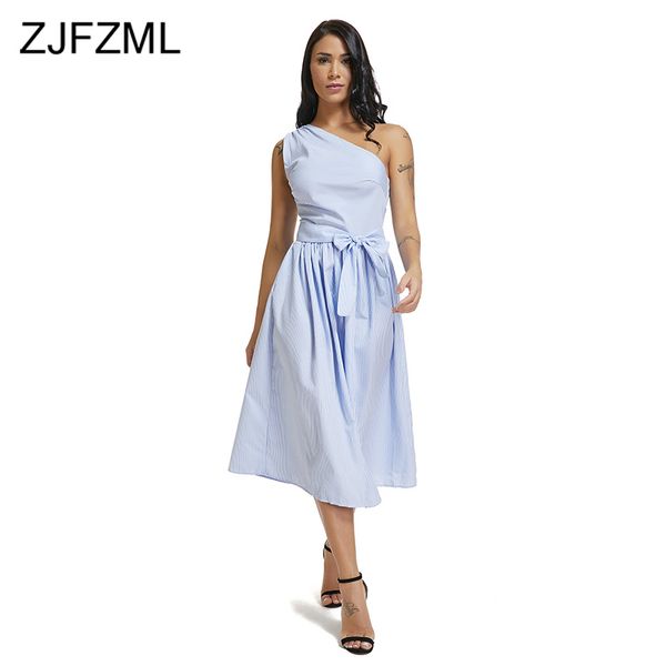 striped one shoulder ball gown women backless high waist belted office dress elegant ladies sleeveless long summer dress, Black;gray
striped one shoulder ball gown women backless high waist belted office dress elegant ladies sleeveless long summer dress, Black;gray