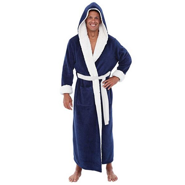 men's winter plush lengthened shawl bathrobe home clothes long sleeved robe coat men robe albornoz hombre ing, Black;brown
men's winter plush lengthened shawl bathrobe home clothes long sleeved robe coat men robe albornoz hombre ing, Black;brown