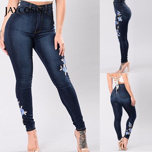 jaycosin women's pants elasticity high waist skinny women's trousers embroidered pocket jeans zip slim fit denim new arrival, Blue
jaycosin women's pants elasticity high waist skinny women's trousers embroidered pocket jeans zip slim fit denim new arrival, Blue