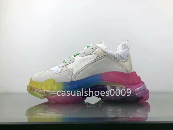 2019 new style paris 17fw triple-s sneakers fashion luxury designer shoes rainbow crystal bottom men and women triple s casual dad shoes, Black
2019 new style paris 17fw triple-s sneakers fashion luxury designer shoes rainbow crystal bottom men and women triple s casual dad shoes, Black