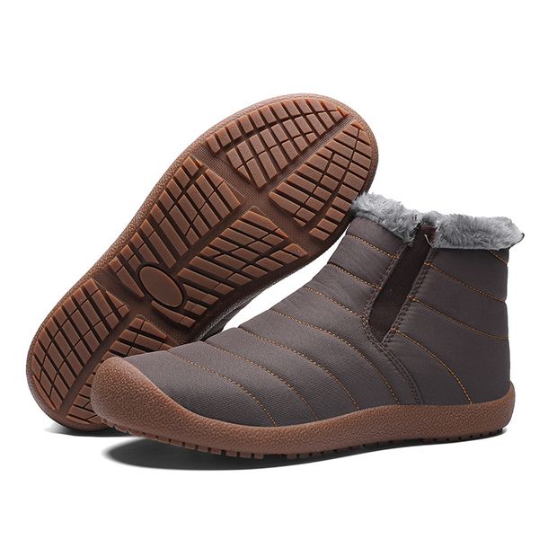 new fashion men winter shoes solid color snow boots plush inside antiskid bottom keep warm fur platform thick ski boots size, Black
new fashion men winter shoes solid color snow boots plush inside antiskid bottom keep warm fur platform thick ski boots size, Black