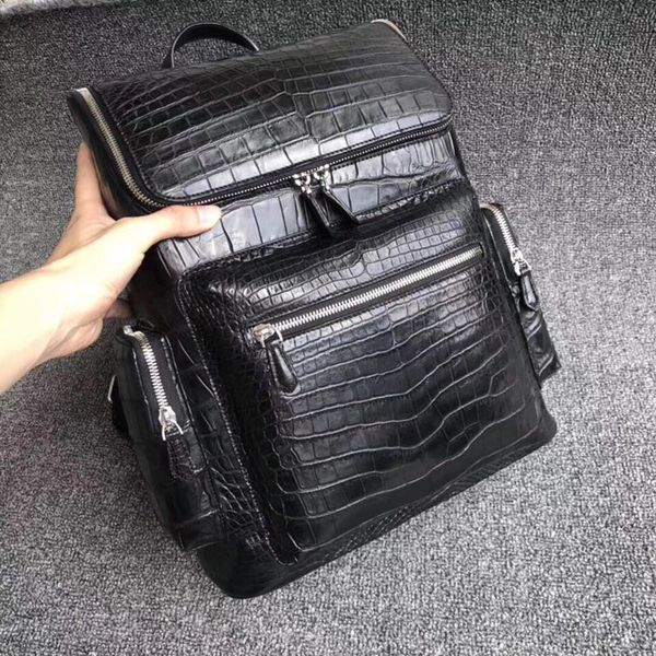 casual style genuine crocodile belly skin men's large black backpack authentic alligator leather male travel back pack for man
casual style genuine crocodile belly skin men's large black backpack authentic alligator leather male travel back pack for man