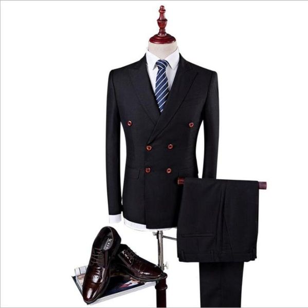 british businessformal wear three-piece double-breasted blazer vest trousers suit korean men wedding party suit, White;black
british businessformal wear three-piece double-breasted blazer vest trousers suit korean men wedding party suit, White;black