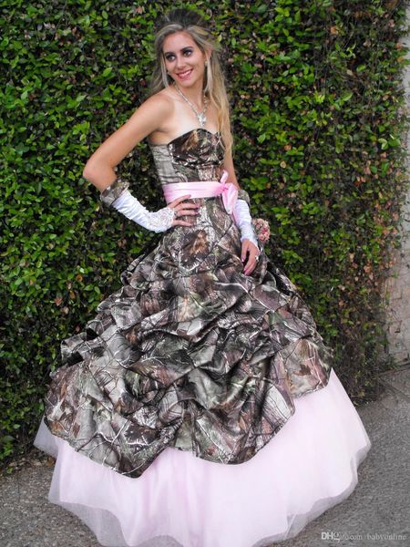 a-line sleeveless cowboy country camo wedding dresses puched sweetheart lace-up back bridal gown pink lining bow, White
a-line sleeveless cowboy country camo wedding dresses puched sweetheart lace-up back bridal gown pink lining bow, White