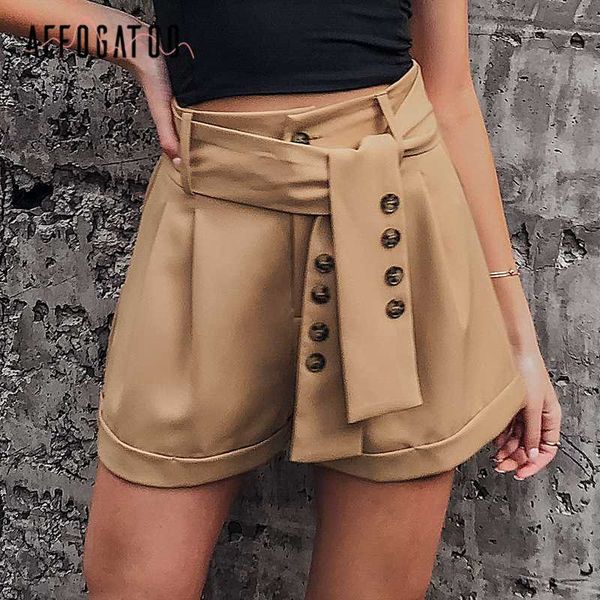affogatoo casual vintage sash belt women shorts office work wear blazer short pants streetwear solid soft female bottom shorts, White;black
affogatoo casual vintage sash belt women shorts office work wear blazer short pants streetwear solid soft female bottom shorts, White;black